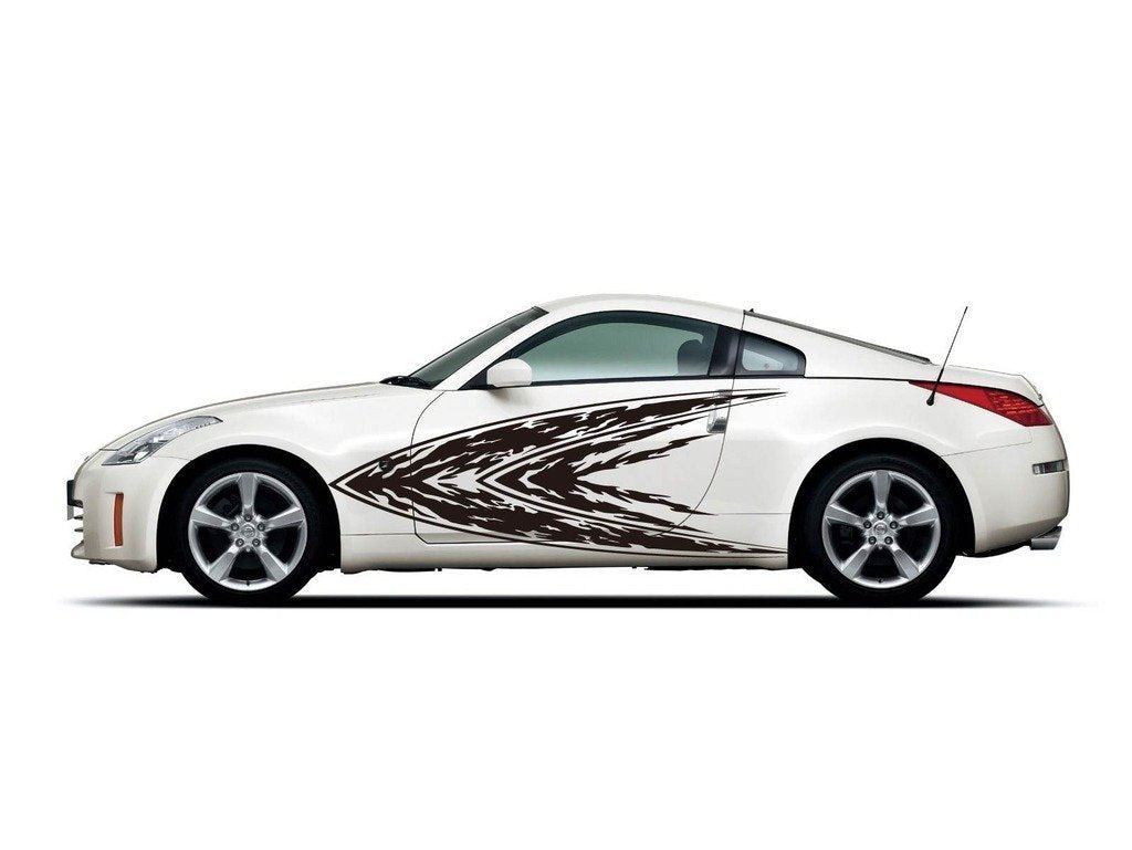 Picniva sty465 Car Body Side Stripes Vinyl Graphics Sticker Decals 2 Pcs