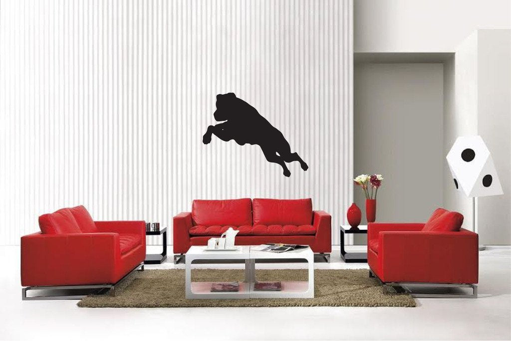 Picniva Matte Black Rottweiler Style 19a Vinyl Wall Decal Pet Dog Decor