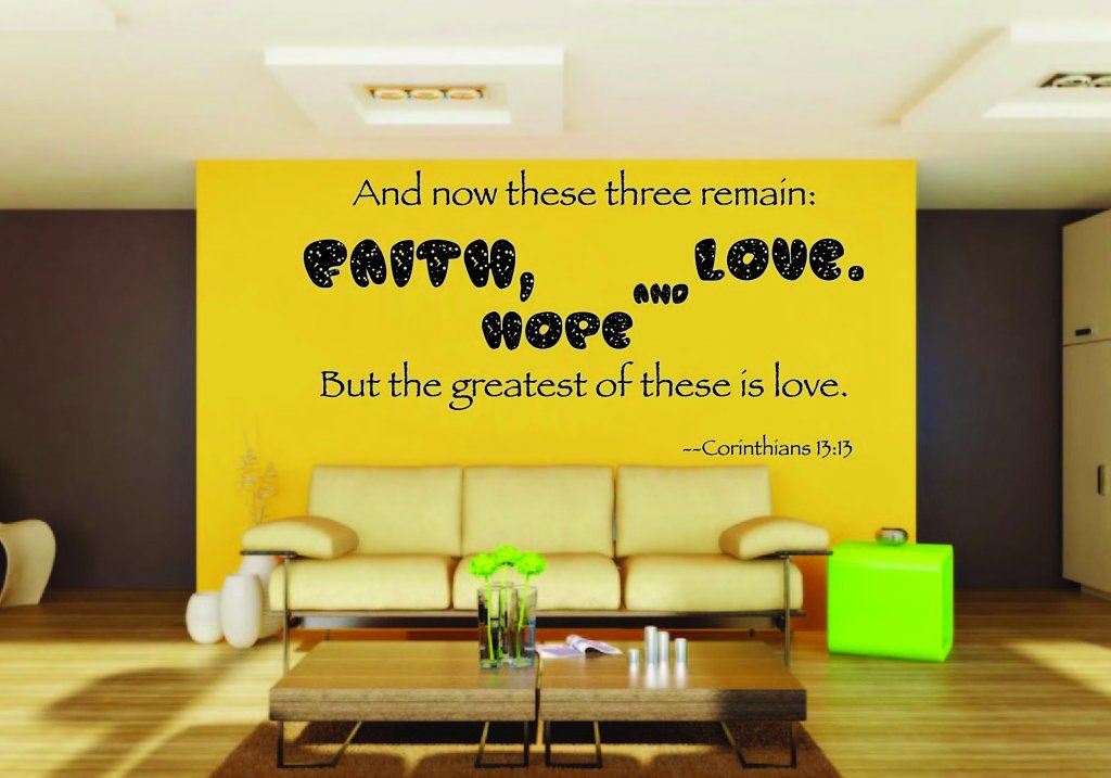 Picniva Corinthians Scripture Removable Vinyl Wall Decal