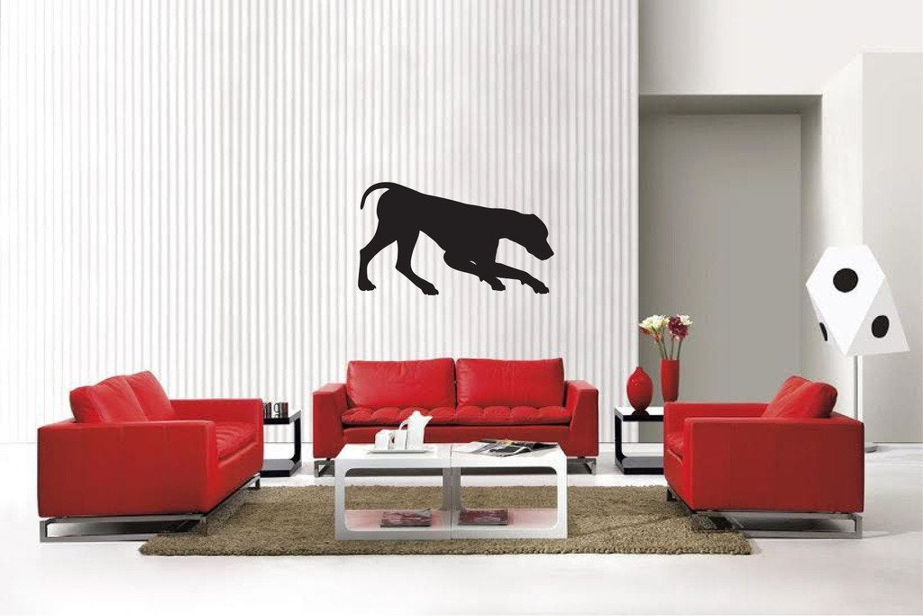 Picniva Matte Black Hound Style 15 Vinyl Wall Decal Canine Decor