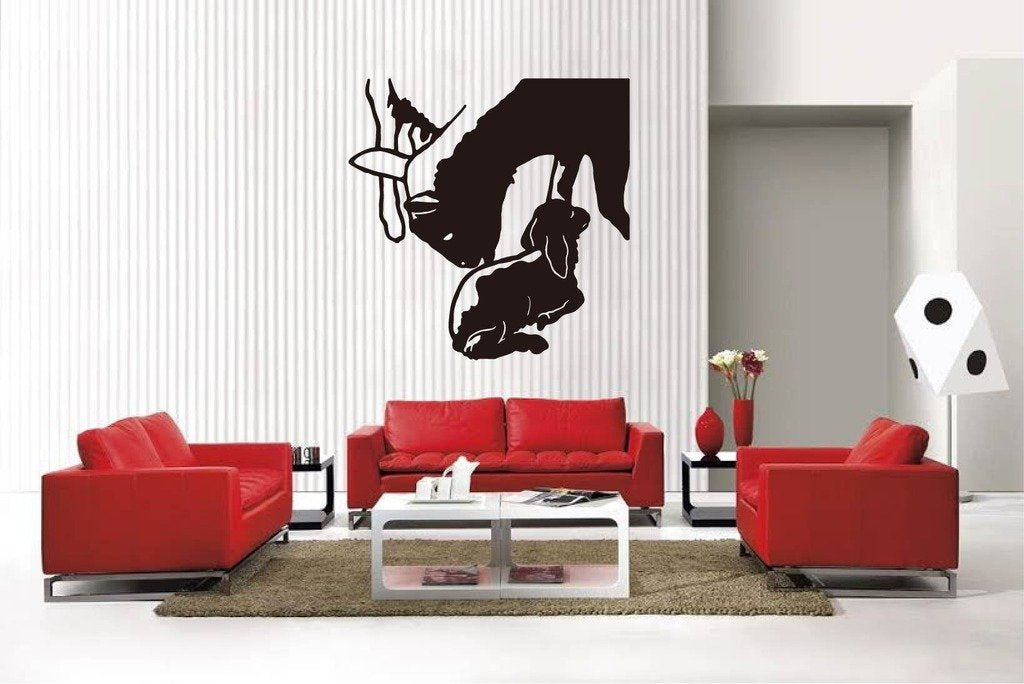 Picniva Matte Black Boer Goat Style 2 Vinyl Wall Decal Farm Ranch Decor