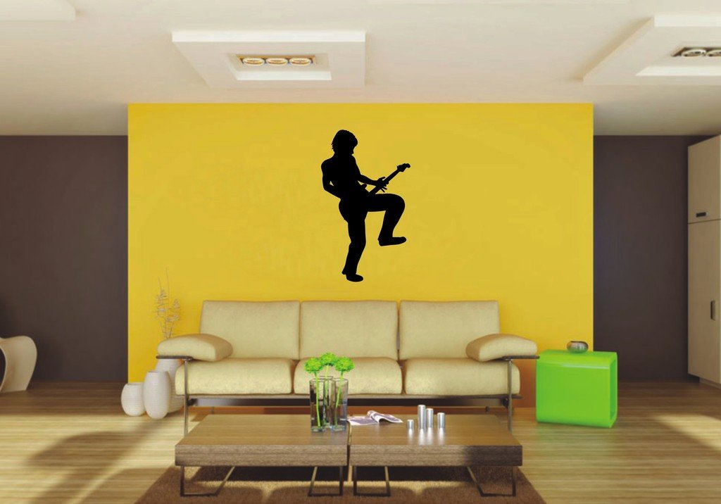 Picniva 22x37.54 Guitar Style 35 Vinyl Wall Decal Music Decor
