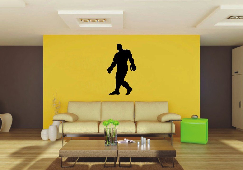 Picniva Muscle Man Style 19 Wall Decal Figure Silhouette Decor