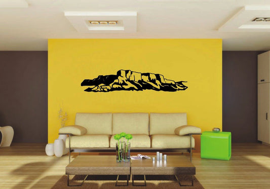 Picniva 22x4.63 Mountain Style 10 Vinyl Wall Decal Nature