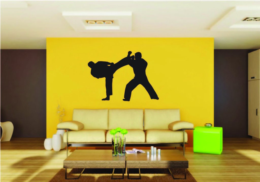 Picniva Fighting Sport Style 4 Removable Vinyl Wall Decal