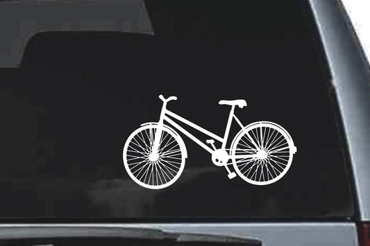 Picniva Bicycle Sty2 Vinyl Car Window Decal, Approx 5 in