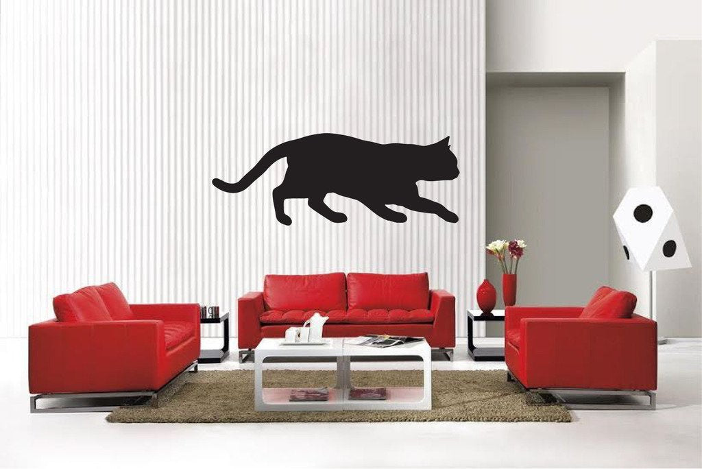 Picniva Matte Black British Shorthair Style 7 Vinyl Wall Decal Feline Decor