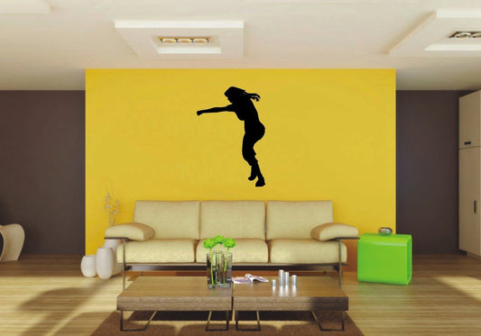 Picniva 22x32.15 Punching Style 1 Vinyl Wall Decal Figure