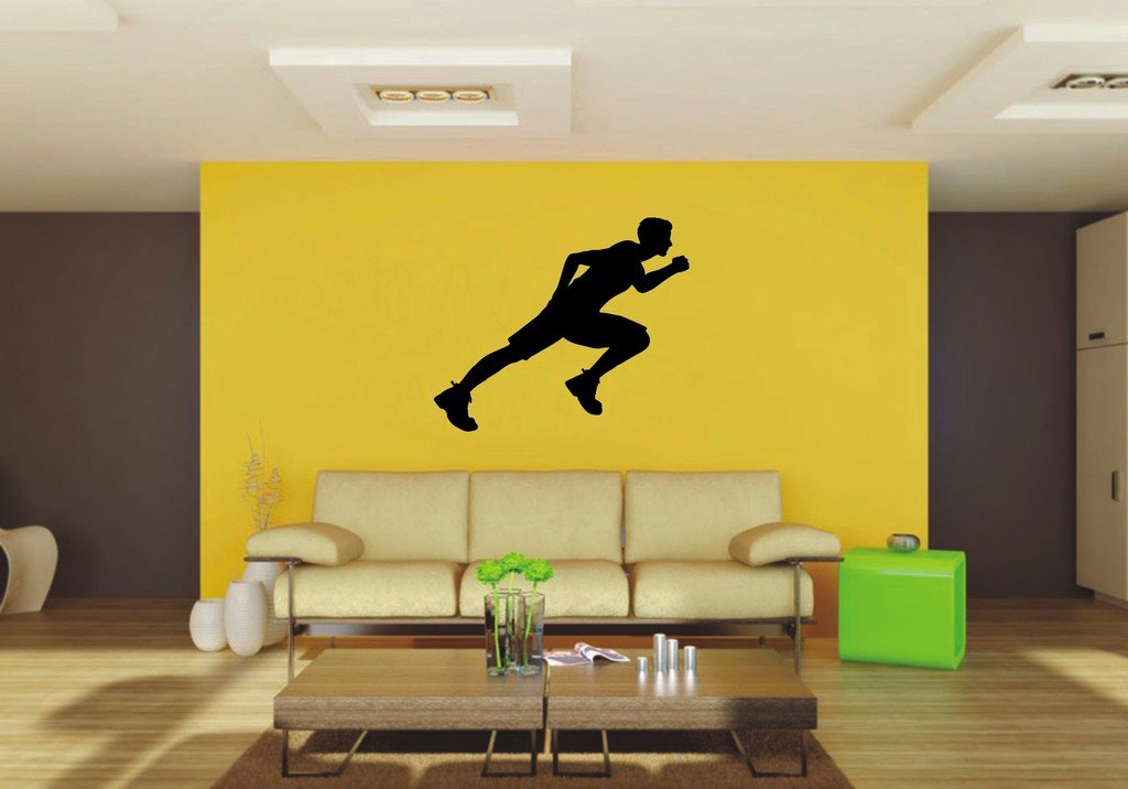 Picniva Running Style 2 Wall Decal Figure Silhouette Decor