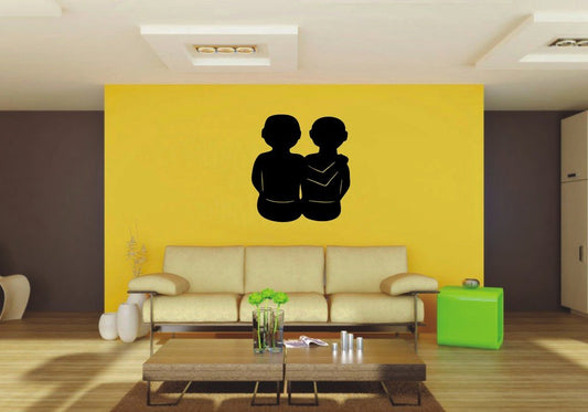 Picniva 22x24 Gemini Style 4 Vinyl Wall Decal Zodiac Astrology