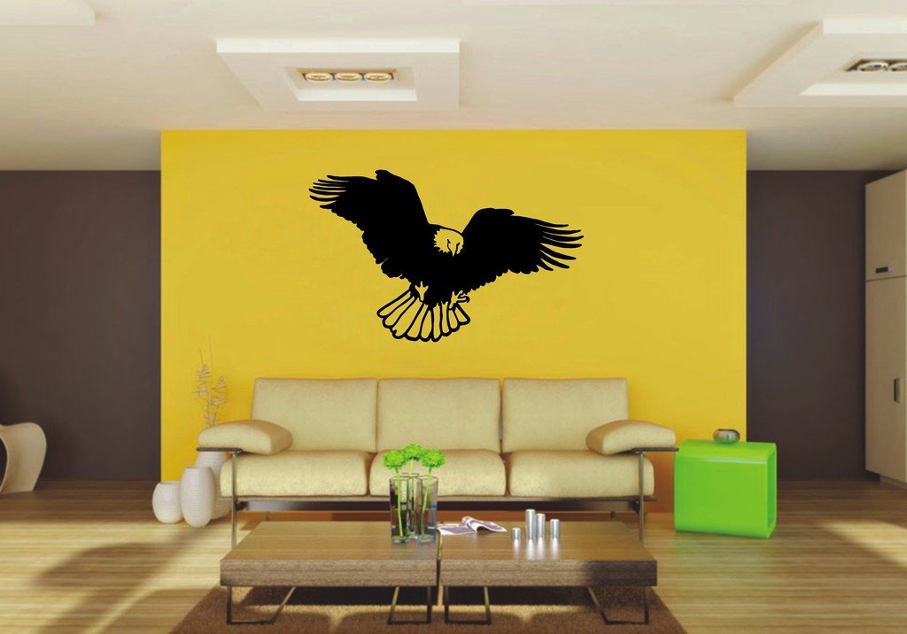 Picniva Eagle Sty18 Vinyl Wall Decal, Approx 22 x 13.79 in, Home Decor