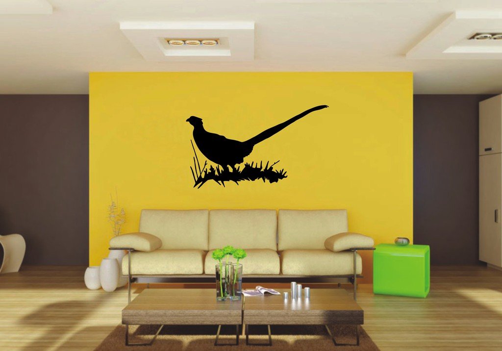 Picniva Pheasant Sty3 Vinyl Wall Decal, Approx 22 x 12.86 in, Removable