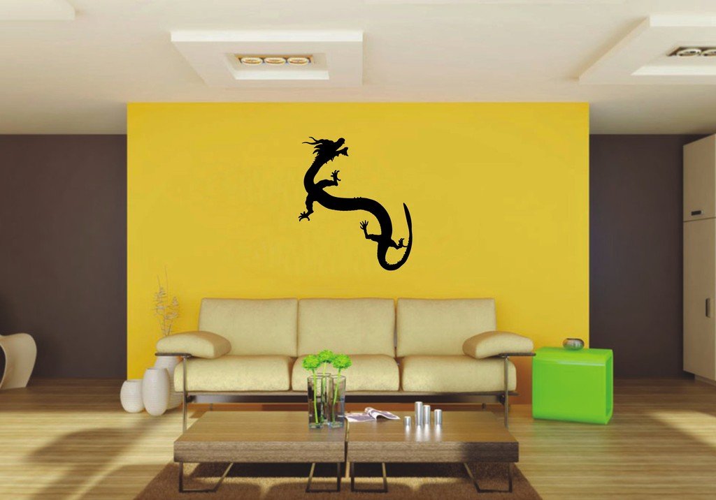 Picniva 22x25.85 East Dragon Style 11 Vinyl Wall Decal Fantasy Decor
