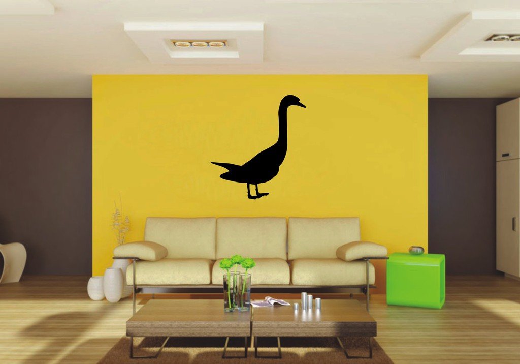 Picniva Swan Sty3 Vinyl Wall Decal, Approx 22 x 24.06 in, Removable