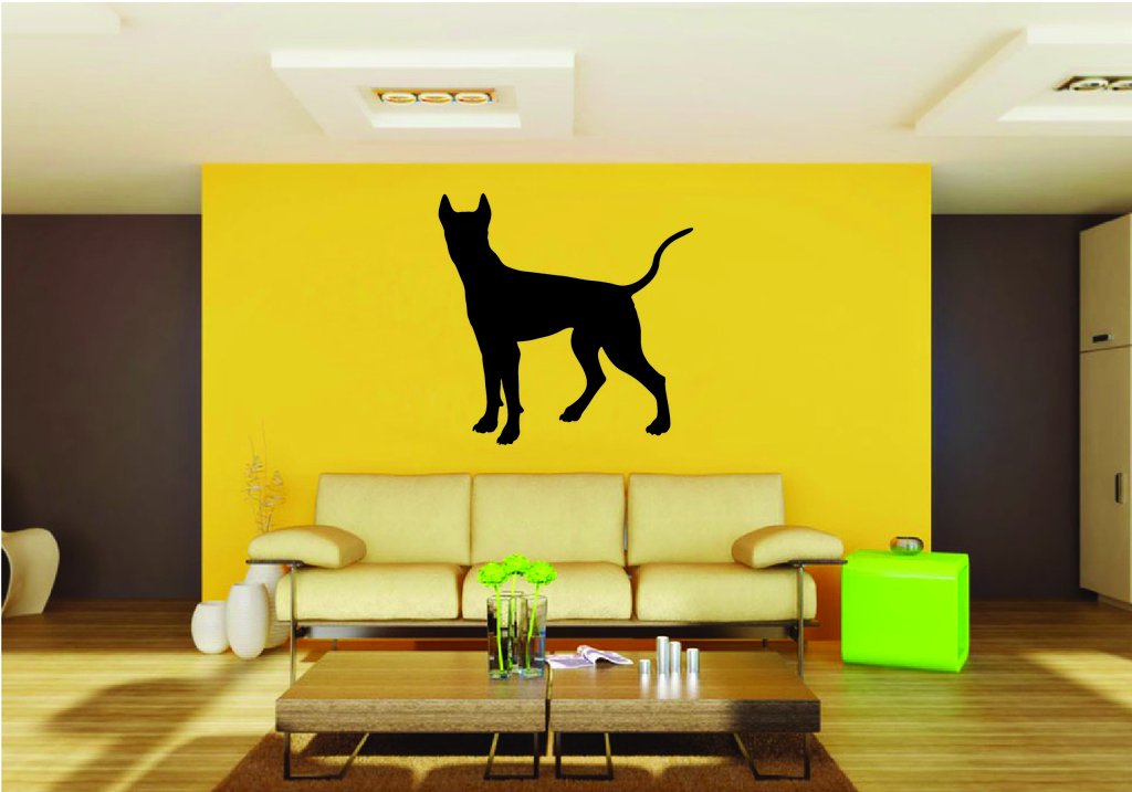 Picniva Doberman Dog Style 18a Removable Vinyl Wall Decal