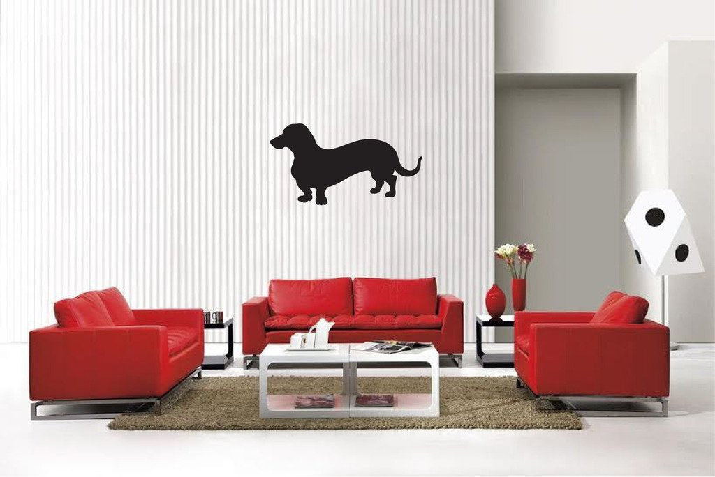 Picniva Matte Black Dog Style 42 Vinyl Wall Decal Canine Decor