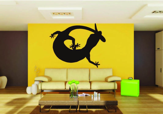 Picniva Gecko Sty6 Vinyl Wall Decal, Approx 22 x 17.6 in, Removable