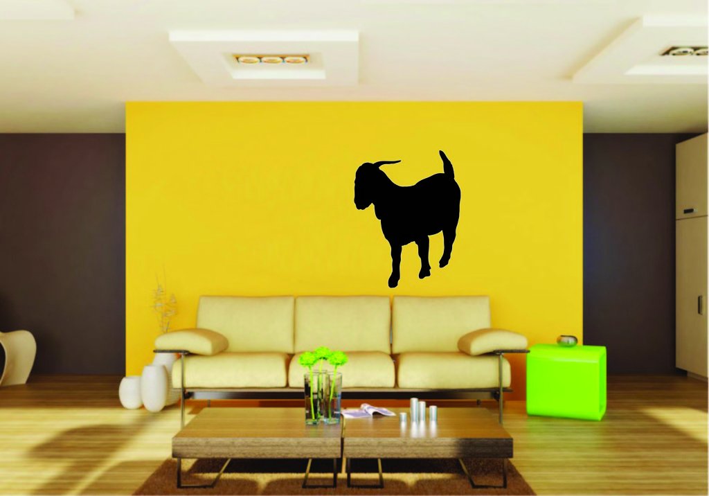 Picniva Boer Goat Sty11a Vinyl Wall Decal, Approx 22 x 27.94 in, Removable