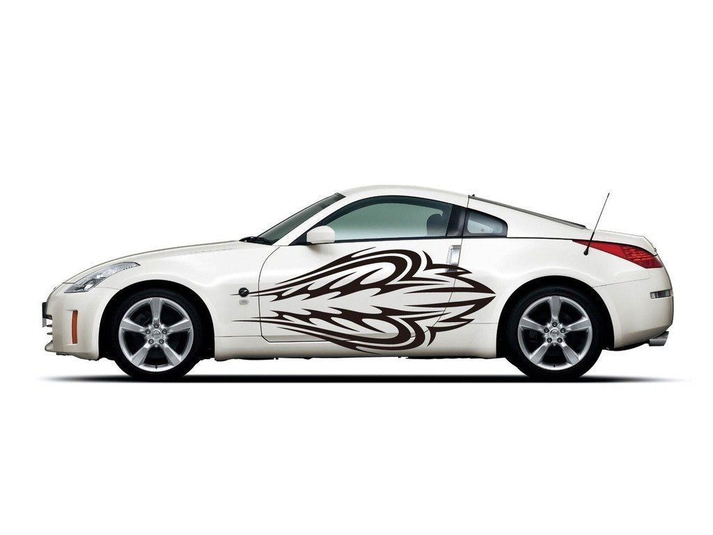 Picniva Style 115 Racing Side Stripe Vinyl Decals, 10 x 24 in, 2 Pc
