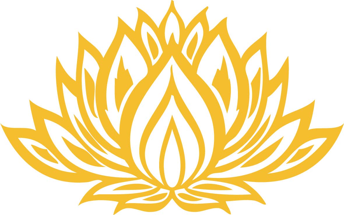 Decaltor Lotus Flower #3 5 in Vinyl Decal Laptop Bumper Wall