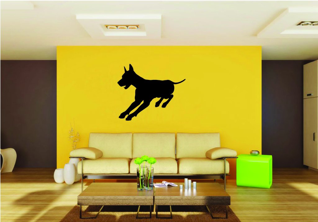 Picniva Doberman Dog Style 4a Removable Vinyl Wall Decal