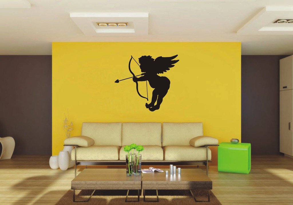 Picniva Cupid Sty6 Vinyl Wall Decal, Approx 22 x 19.32 in, Removable