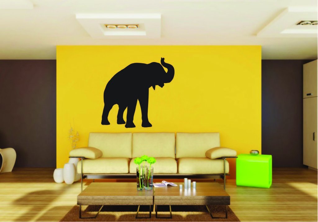 Picniva Elephant Baby Sty4 Vinyl Wall Decal, Approx 22 x 21.17 in