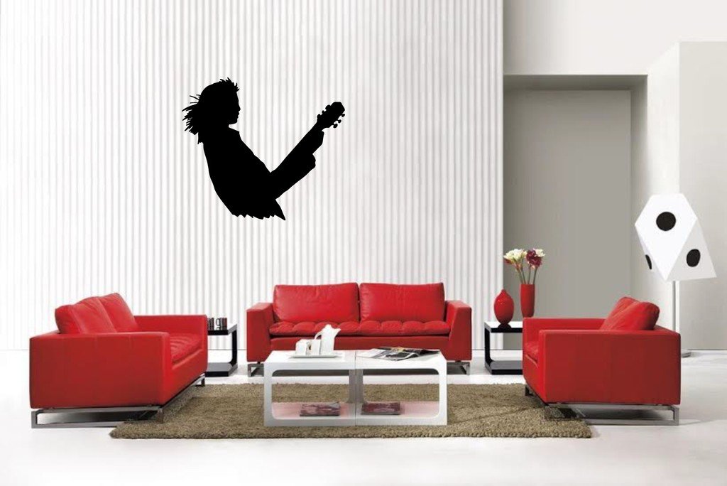 Picniva Matte Black Music Style 1 Vinyl Wall Decal Dance Decor
