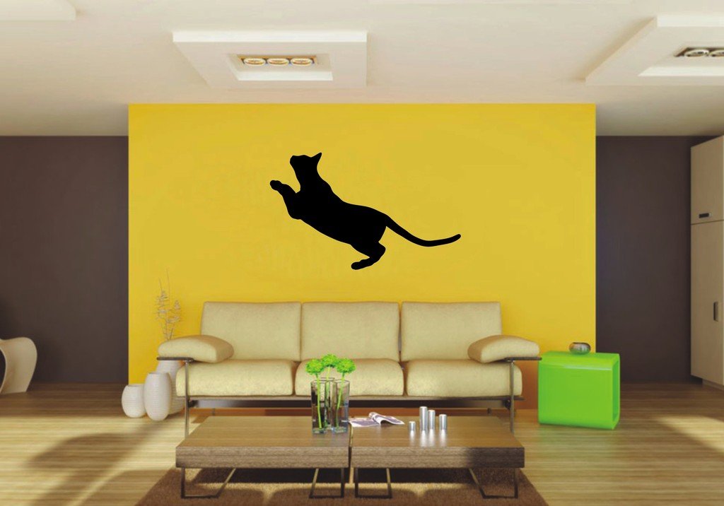 Picniva 22x13.51 Abyssinian Style 6 Vinyl Wall Decal Cat Breed