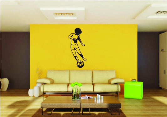 Picniva Soccer Boy Style 5 Removable Vinyl Wall Decal