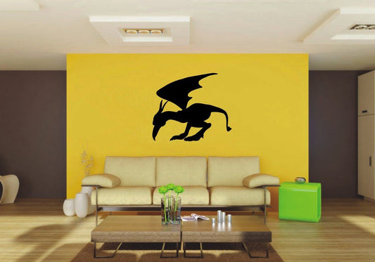 Picniva 22x18.97 Gargoyle Style 9 Vinyl Wall Decal Fantasy Decor