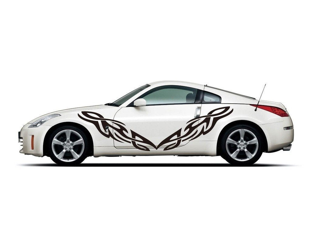 Picniva Style 328 Racing Side Stripe Vinyl Decals, 20 x 35 in, 2 Pc