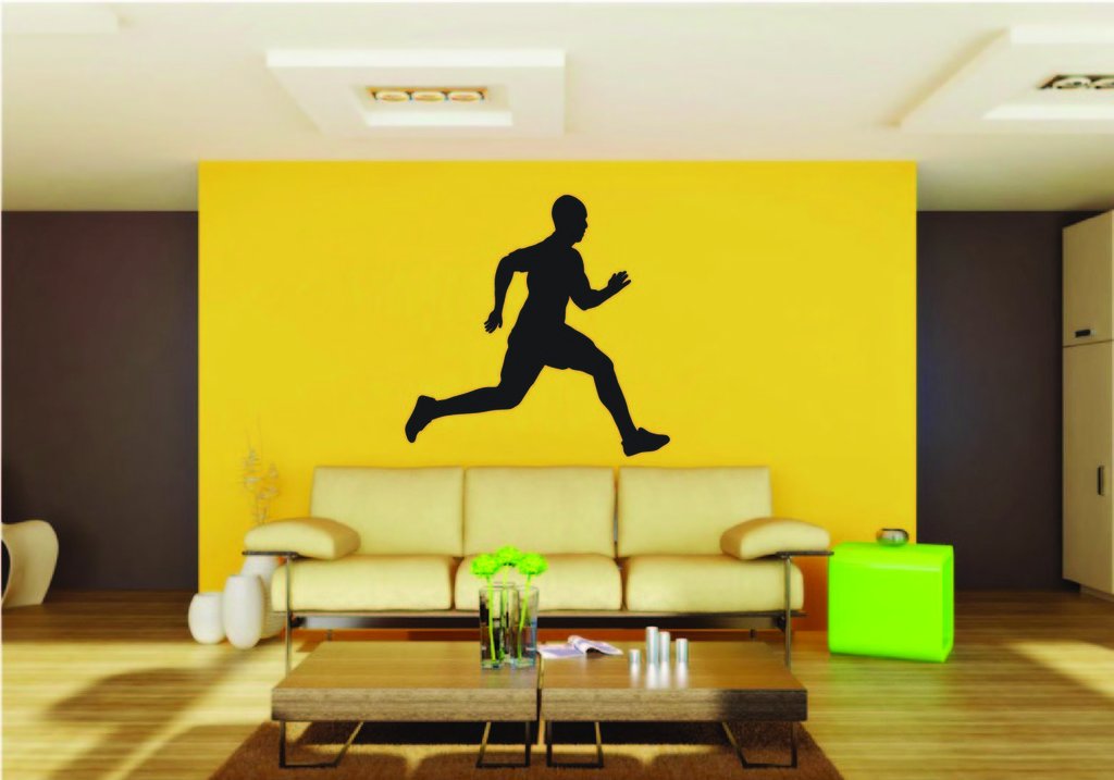 Picniva Running Style 1 Removable Vinyl Wall Decal