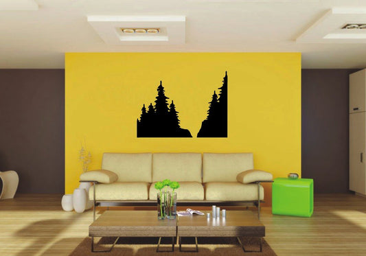 Picniva 22x16.15 Trees Style 16 Vinyl Wall Decal Nature