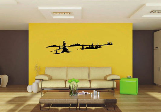 Picniva 22x4.76 Land Style 1 Vinyl Wall Decal Nature