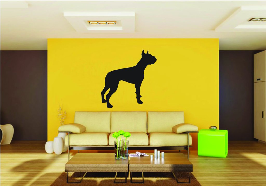 Picniva Boxer Dog Style 12 Removable Vinyl Wall Decal