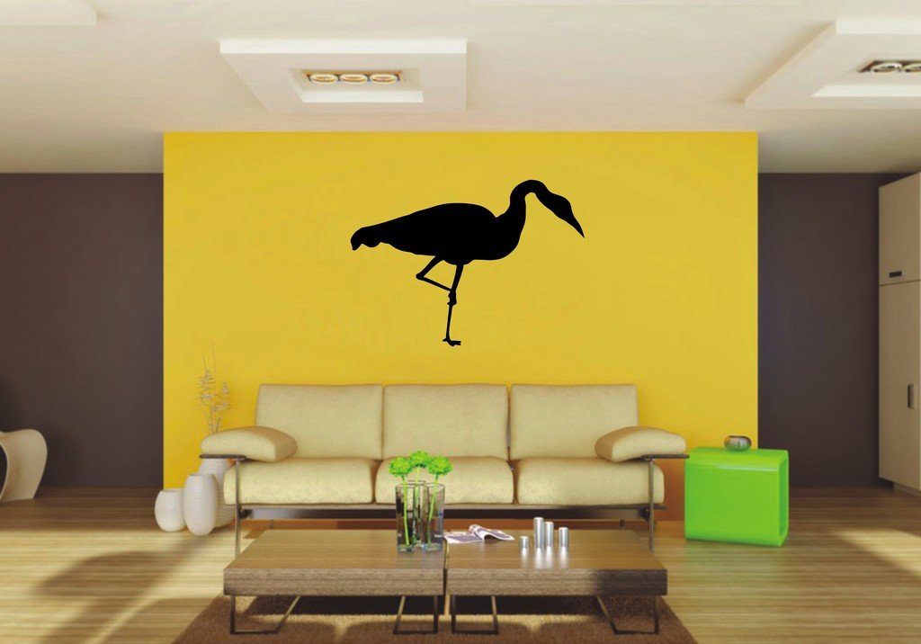 Picniva Whooping Crane Sty3 Vinyl Wall Decal, Approx 22 x 15.66 in