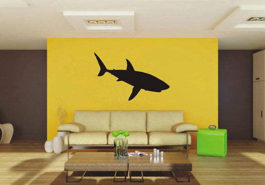 Picniva Shark Sty5 Vinyl Wall Decal, Approx 34.28 x 22 in, Removable