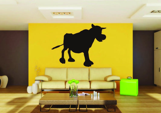 Picniva Bull Sty16a Vinyl Wall Decal, Approx 22 x 17.6 in, Removable