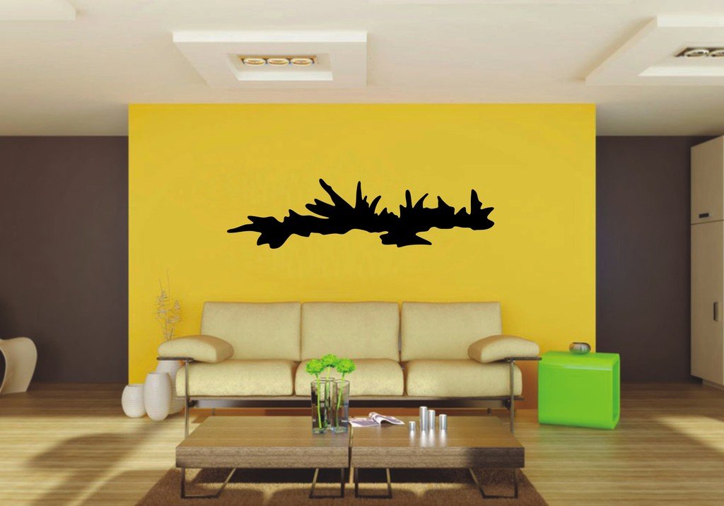 Picniva 22x5.76 Grass Style 45 Vinyl Wall Decal Nature