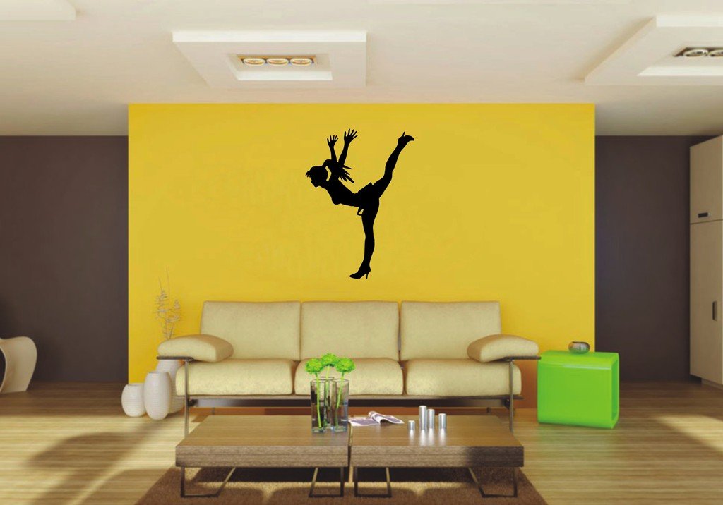 Picniva 22x30.42 Girl Style 9 Vinyl Wall Decal Figure Silhouette
