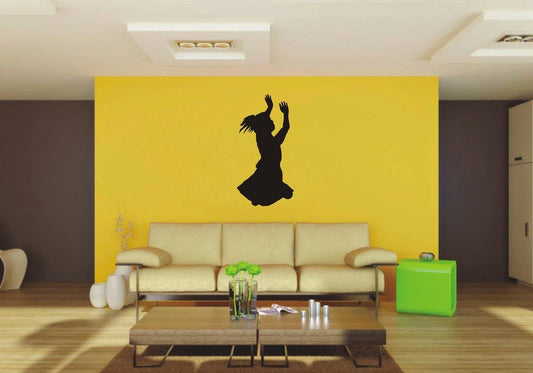 Picniva Girl Sty54 Vinyl Wall Decal, Approx 22 x 43.24 in, Removable