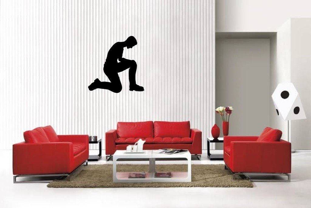 Picniva Kneeling Style1 Wall Decal Removable Home Decor