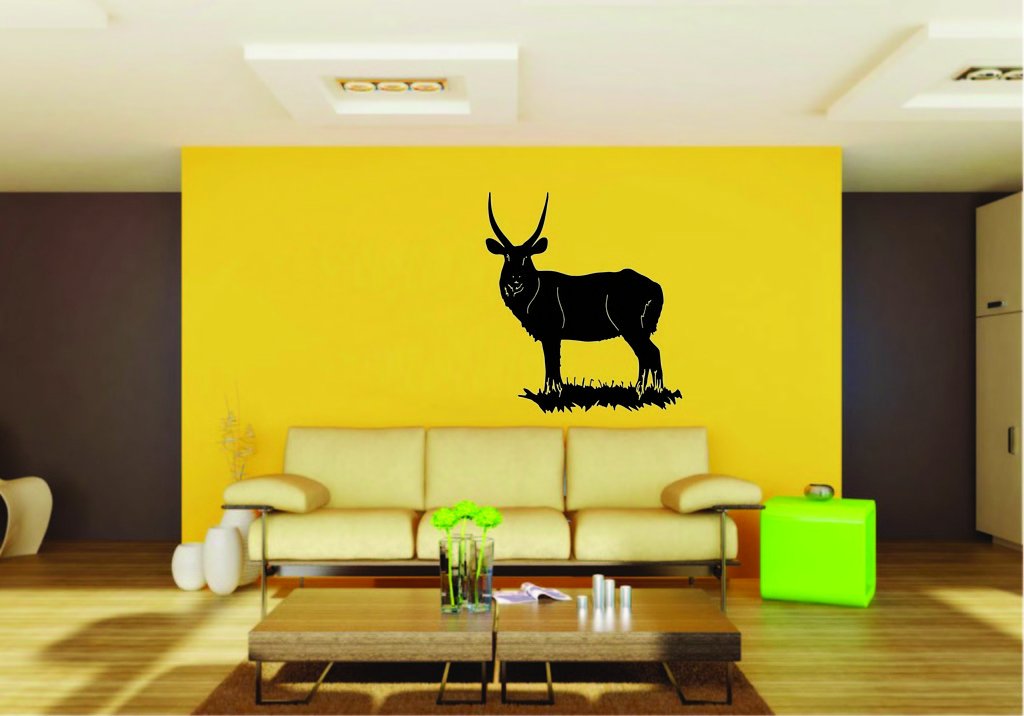 Picniva Animal Sty2 Vinyl Wall Decal, Approx 22 x 24.2 in, Removable