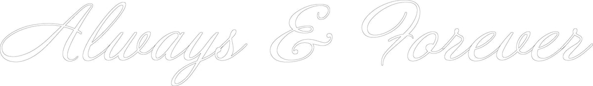 Decaltor Always & Forever Wall Decal, Style 2