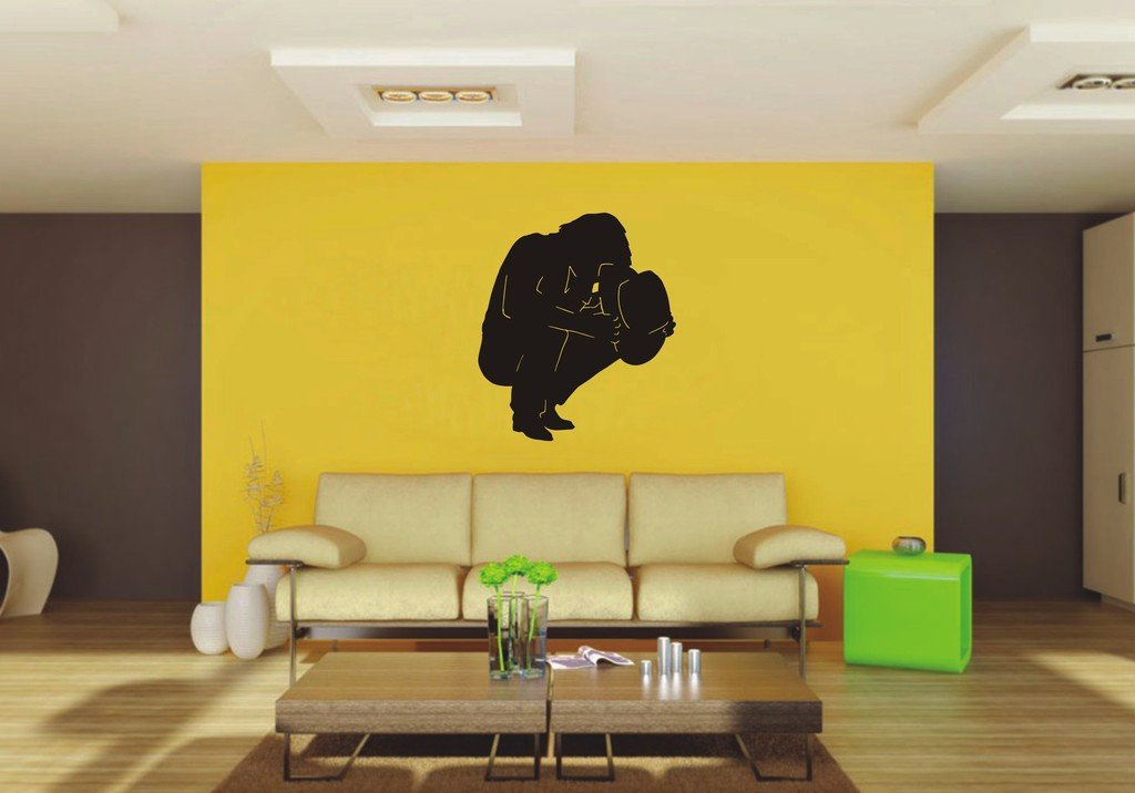 Picniva Cowboy Sty10 Vinyl Wall Decal, Approx 22 x 25.42 in, Removable