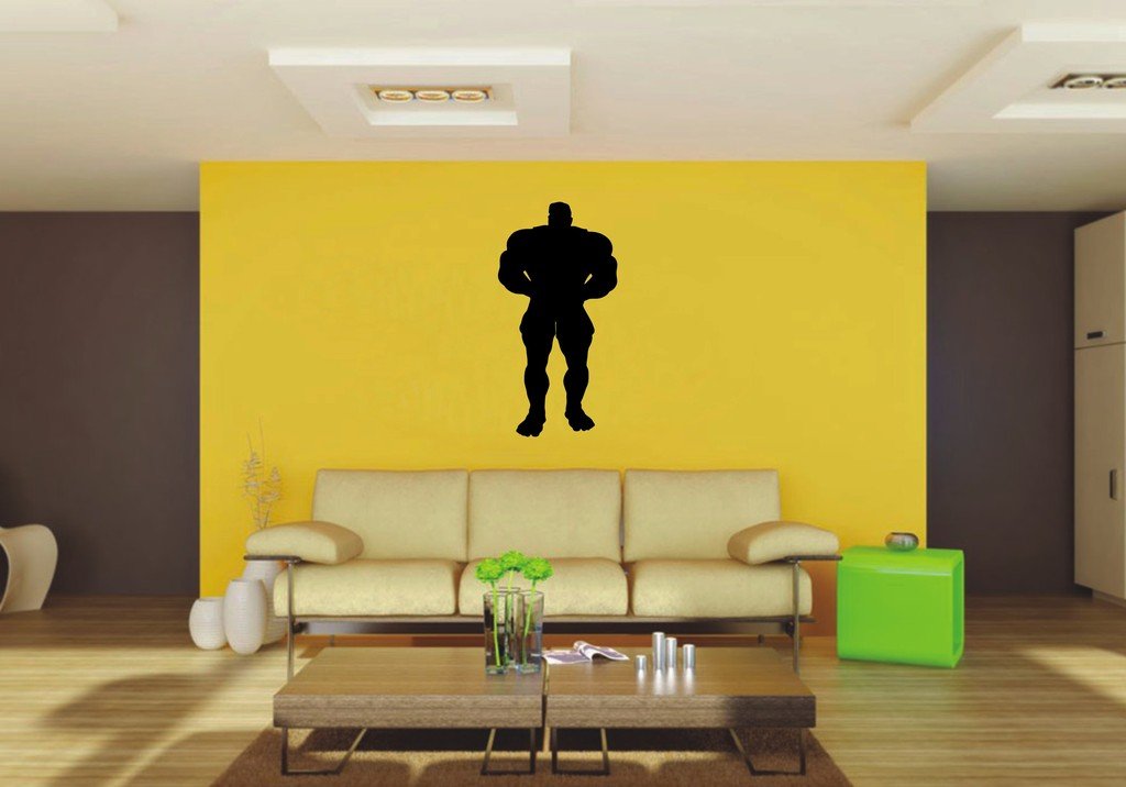 Picniva Muscle Man Style 11 Wall Decal Figure Silhouette Decor