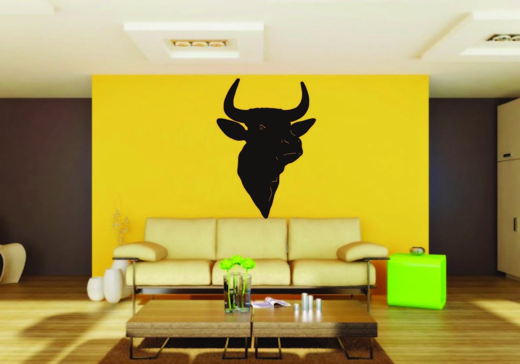 Picniva Cattle Sty14 Vinyl Wall Decal, Approx 22 x 30.8 in, Removable