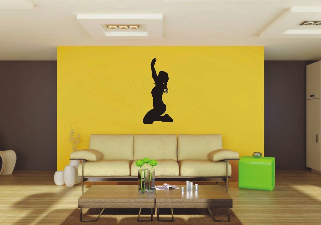 Picniva Woman Sty11 Vinyl Wall Decal, Approx 22 x 47.95 in, Removable