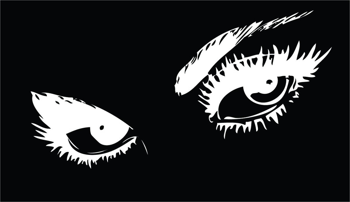 Decaltor Eyes Eyelash Vinyl Wall Decal